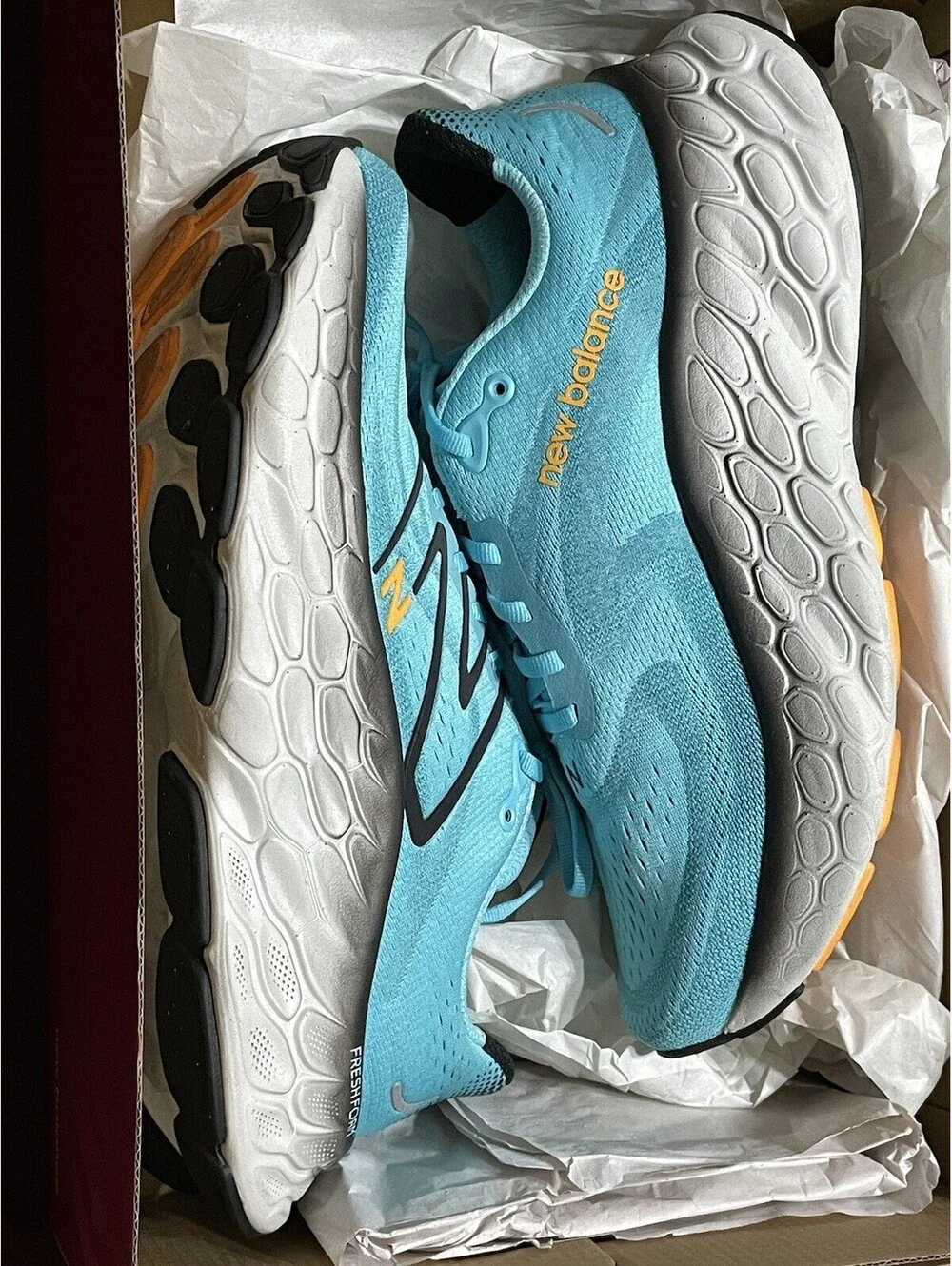 New Balance Fresh Foam X More v4 MMORCH4 Mens Size 11 2E Running Aqua